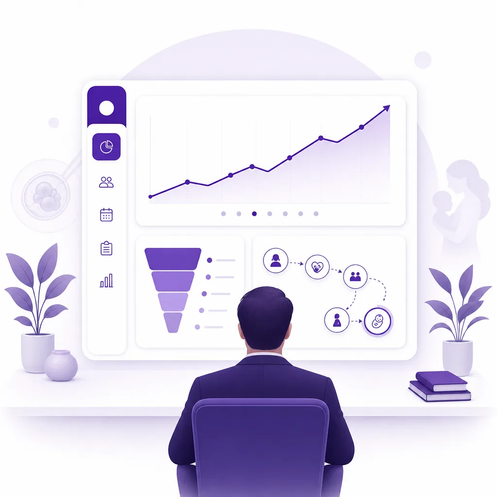 CEO growth dashboard preview showing patient movement and proof rungs